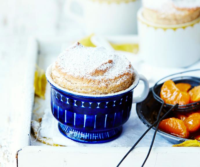 **[Mandarin and chai souffles](https://www.womensweeklyfood.com.au/recipes/mandarin-chai-souffle-recipe-31142|target="_blank")**

Fragrant spices and tangy citrus of mandarins make this lighter-than-air souffle recipe an absolute feast for the senses.