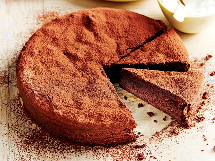 **[Flourless chocolate hazelnut cake](https://www.womensweeklyfood.com.au/recipes/flourless-chocolate-hazelnut-cake-7393|target="_blank")**