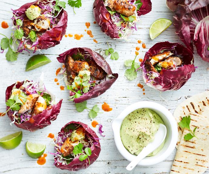 **[Jerk fish & slaw salad cups](https://www.womensweeklyfood.com.au/recipes/jerk-fish-and-slaw-salad-cups-31250|target="_blank")**

Jamaican spices add plenty of zing to this dish that makes for a perfect snack.