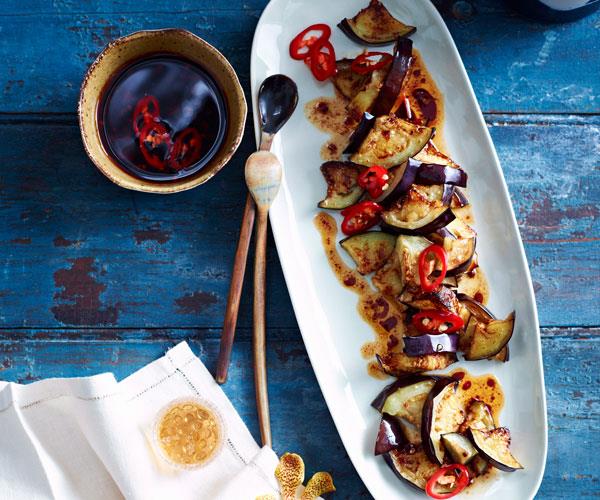 **[Stir-fried eggplant](https://www.womensweeklyfood.com.au/recipes/szechuan-style-chilli-eggplant-31465|target="_blank")** dressed with a delicious Szechuan-style chilli sauce