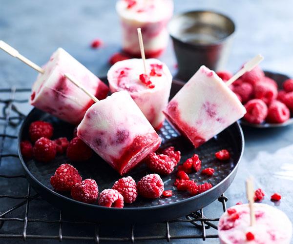 **[Raspberry ripple yoghurt pops](https://www.womensweeklyfood.com.au/recipes/raspberry-ripple-yoghurt-pops-31553|target="_blank")**

This raspberry ripple frozen yoghurt treat is a warm-weather favourite for kids of all ages. These should be prepared at least a day ahead.