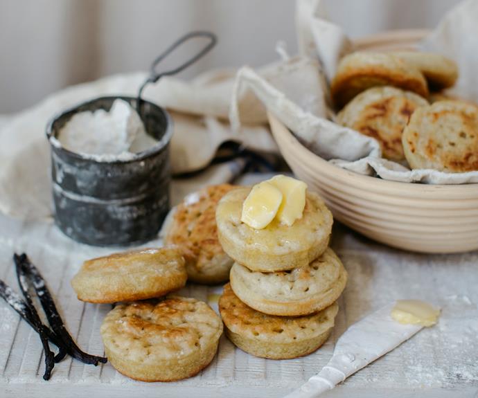 **[Vanilla bean crumpets](https://www.womensweeklyfood.com.au/recipes/crumpets-recipe-31676|target="_blank")**

Our simple crumpets recipe will have you falling love with making these classic breakfast treats at home.
