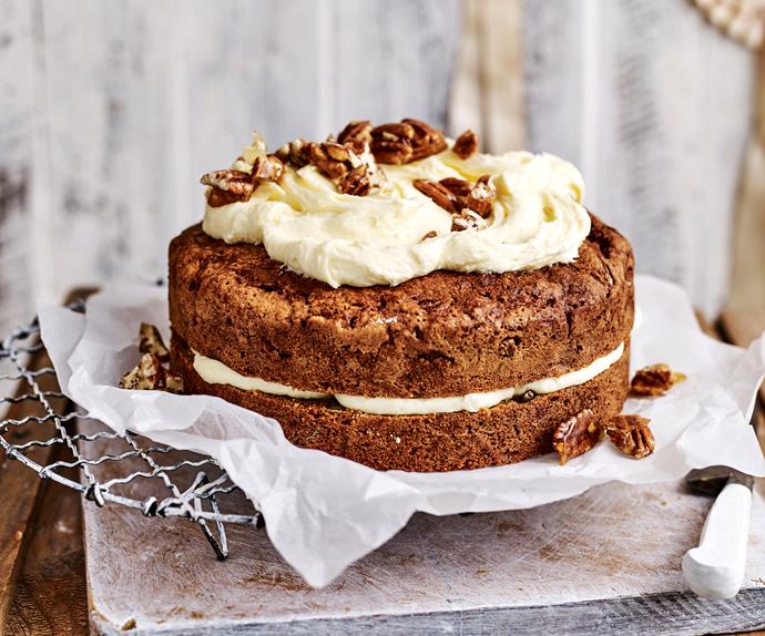 carrot cake with lemon cream cheese frosting