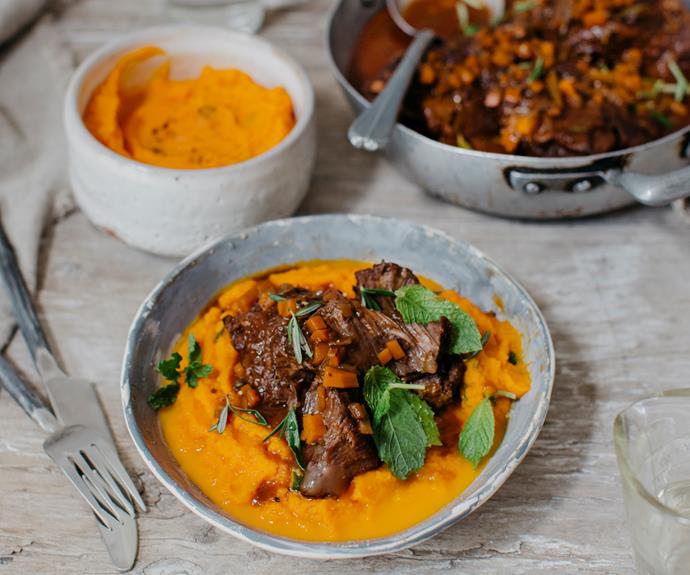 **[Braised beef cheeks with minted carrot puree](https://www.womensweeklyfood.com.au/recipes/braised-beef-cheeks-31730|target="_blank")**

Cooked low and slow for a comforting winter meal.