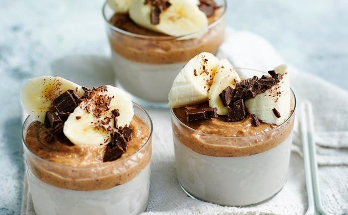 Better-for-you banoffee mousse pots