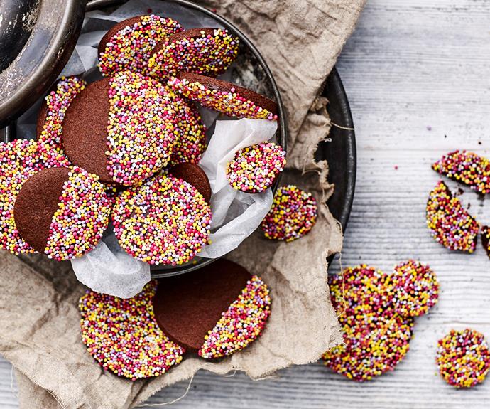 **[Double chocolate freckles](https://www.womensweeklyfood.com.au/recipes/double-chocolate-freckles-12923|target="_blank")**

These fun and easy to make biscuits are great for kid's lunch boxes, after school snacks or parties.