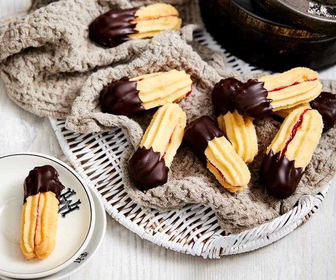 **[Viennese shortbread biscuits](https://www.womensweeklyfood.com.au/recipes/viennese-shortbread-31840|target="_blank")**

An absolutely melt-in-your-mouth afternoon treat.