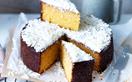 Flourless orange & white chocolate cake