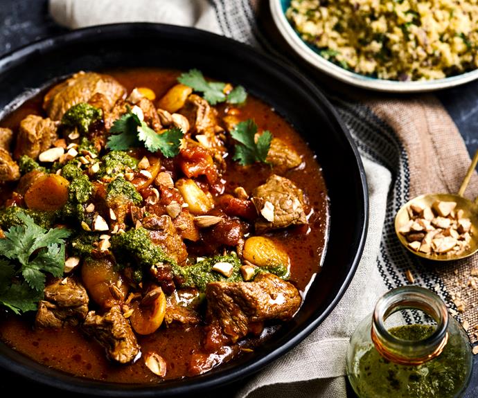 **[Lamb and apricot tagine with chermoula](https://www.womensweeklyfood.com.au/recipes/lamb-and-apricot-tagine-31969|target="_blank")**

Make this Moroccan traditional lamb tagine with apricots for your next special occasion.