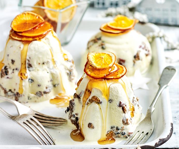 **[Christmas pudding ice-cream bombes](https://www.womensweeklyfood.com.au/recipes/christmas-pudding-ice-cream-bombes-32101|target="_blank")**

A twist on the traditional puddings thats perfect for the hot Aussie summer Christmas.