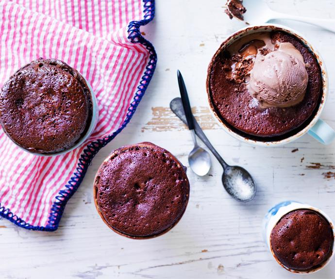 **[Chocolate nutella mug puddings](https://www.womensweeklyfood.com.au/recipes/chocolate-nutella-mug-puddings-28899|target="_blank")**

When you need dessert, and fast.