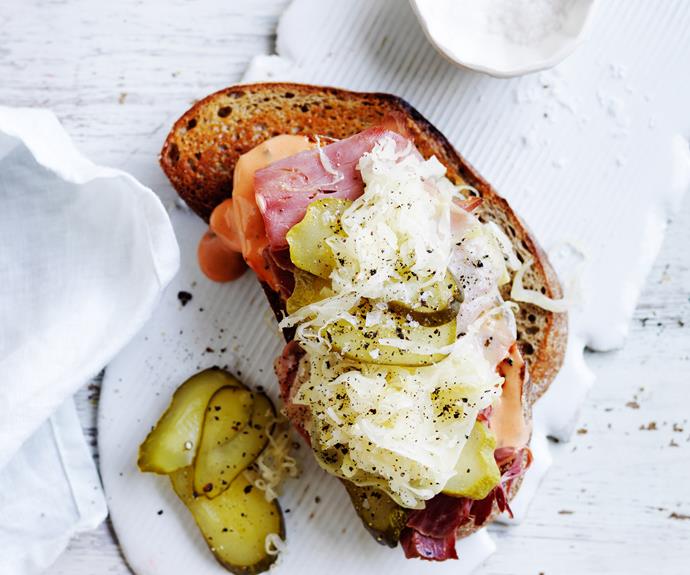 **[Reuben toastie](https://www.womensweeklyfood.com.au/recipes/reuben-toastie-32269|target="_blank")**

So much to love about this classic toastie.