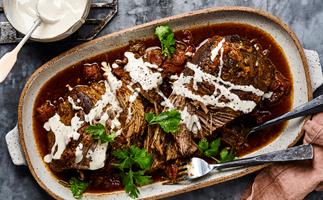 Moroccan pulled beef