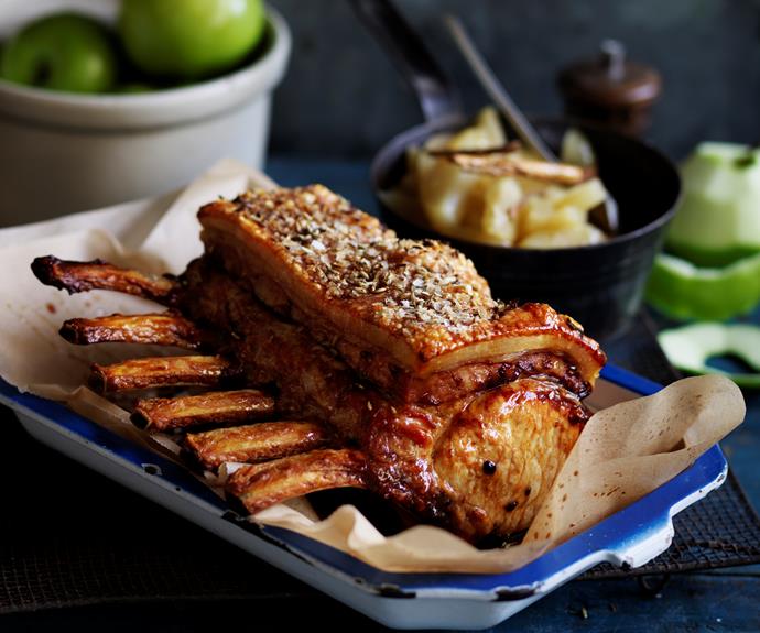 **[Roast pork with apple sauce](https://www.womensweeklyfood.com.au/recipes/roast-pork-with-apple-sauce-23815|target="_blank")**

Tender pork, crispy crackling and balanced with a sweet apple sauce is our idea of the perfect roast pork dinner. Serve with roast potatoes and greens