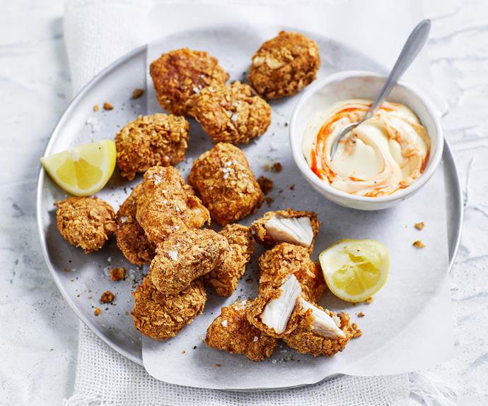 **[Air fryer chicken nuggets](https://www.womensweeklyfood.com.au/recipes/air-fryer-nuggets-32451|target="_blank")**

See what all the rage is about.