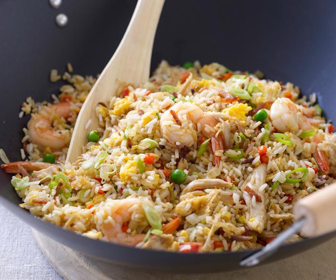 **[Easy combination fried rice](https://www.womensweeklyfood.com.au/recipes/combination-fried-rice-12609|target="_blank")**

Fight food waste in the tastiest way possible. Use up leftover rice with a few fresh and healthy ingredients to create this Chinese takeaway family favourite that's quick and easy.