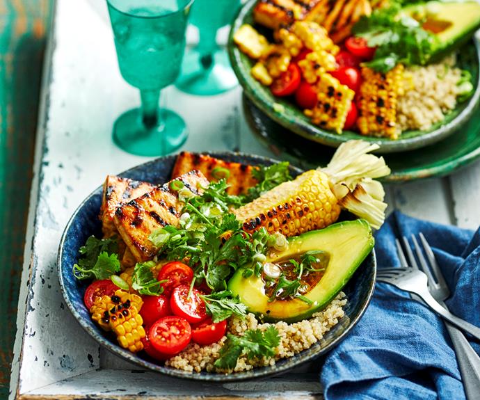 **[Burrito bowl](https://www.womensweeklyfood.com.au/recipes/burrito-bowl-32489|target="_blank")**

All the flavour of a burrito but lower in carbs with added freshness. Choose between chicken, prawn or tofu for a healthy lunch or light dinner.