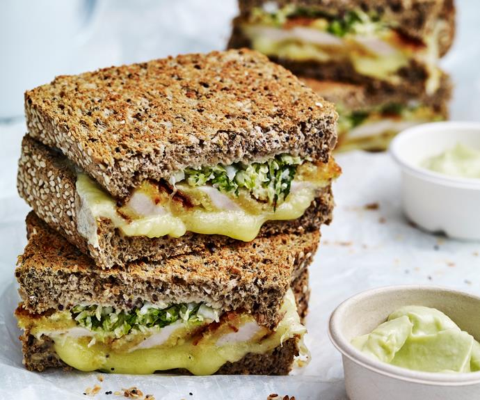 **[Chicken schnitzel toasties](https://www.womensweeklyfood.com.au/recipes/schnitzel-toasties-32524|target="_blank")**

Jazz up your regular toastie lunch with crispy fried schnitzels served on toasties with cheese and shredded wombok.