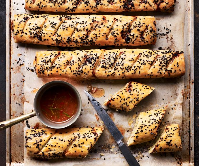 **[Gluten-free Thai chicken sausage rolls](https://www.womensweeklyfood.com.au/recipes/thai-chicken-sausage-rolls-32537|target="_blank")**

Flavour-packed chicken mince mixture wrapped in gluten-free flaky pastry creates a delightful snack or lunch.