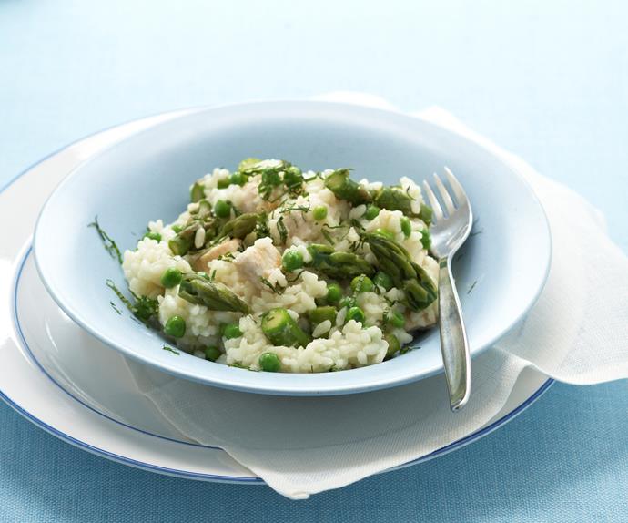 Chicken and vegetable risotto