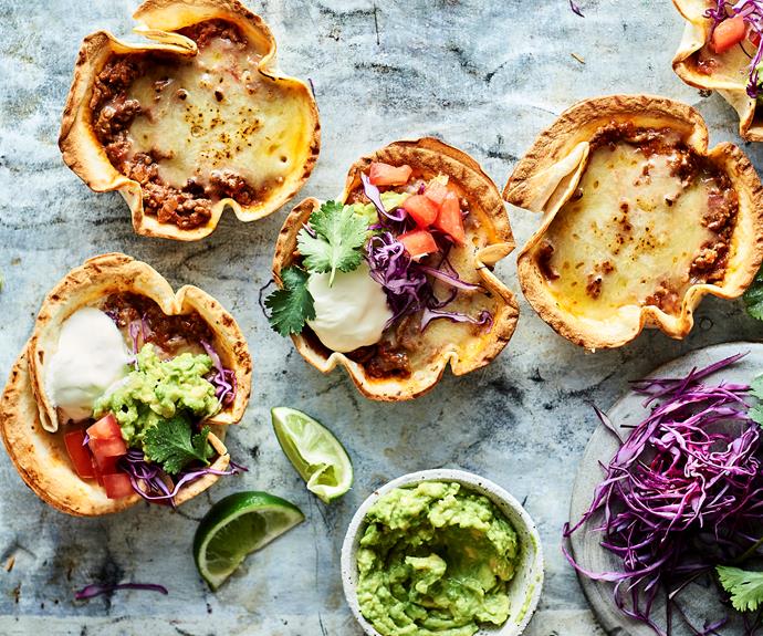 **[Beef taco pies](https://www.womensweeklyfood.com.au/recipes/pie-maker-beef-taco-pies-32577|target="_blank")**
 
 Let's taco 'bout it!