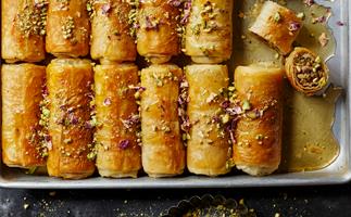 You can make baklava rolls in your sausage roll maker
