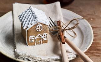 Gluten-free mini gingerbread houses