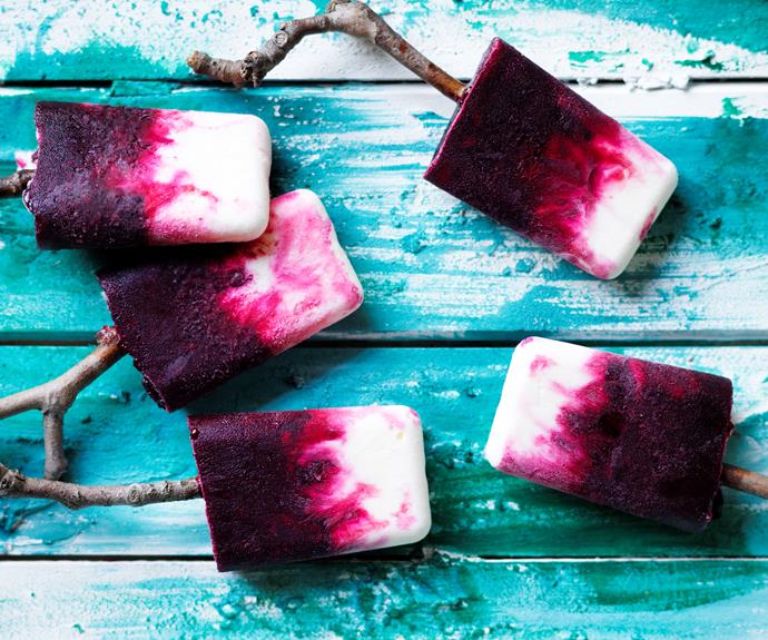 **[Beetroot, blackberry yoghurt popsicles](https://www.womensweeklyfood.com.au/recipes/beetroot-blackberry-yoghurt-popsicles-32743|target="_blank")**

Beetroot and blackberries gives these frozen popsicles their vibrant colour and a touch of sweetness, with creamy yoghurt they're perfect for summer.