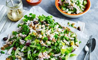 Chicken, olive and fetta salad