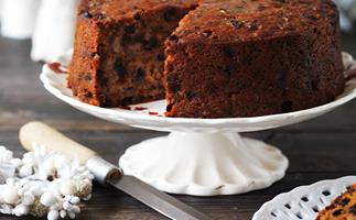 three-in-one mix fruit cake