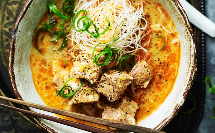 How to make pork laksa with five ingredients