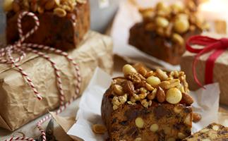 Nutty choc-chip boiled fruit cakes