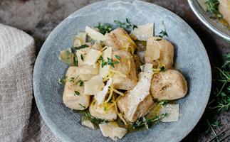 Parsnip gnocchi with nutmeg and thyme butter