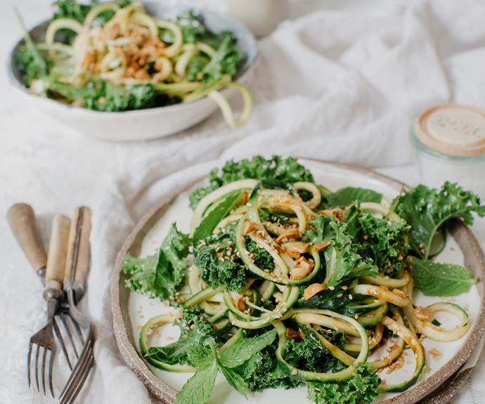 These easy [zucchini noodles](https://www.womensweeklyfood.com.au/recipes/zucchini-noodles-32863|target="_blank") are a healthy alternative to carb-filled noodles. Packed with fresh flavours of lemongrass, mint and kecap manis.
