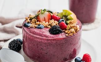 fruit and smoothie bowl
