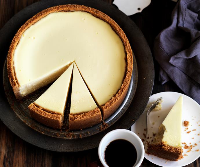 **[New York cheesecake](https://www.womensweeklyfood.com.au/recipes/new-york-cheesecake-12676|target="_blank")**

When it comes to cheesecake, we prefer to stick to the classics. This is the original, and still the best version of this gooey dessert.
