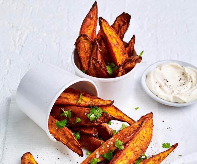 **[Air fryer Cajun sweet potato wedges](https://www.womensweeklyfood.com.au/recipes/air-fryer-cajun-sweet-potato-wedges-32902|target="_blank")**

You'll love these spiced kumara wedges with Cajun spices They're cooked in the air fryer for a tasty snack with all the flavour but only a little oil.