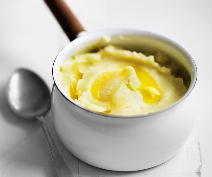The key to great [potato puree](https://www.womensweeklyfood.com.au/recipes/decadent-potato-puree-11520|target="_blank") is to make sure the milk is hot and use the right potato.