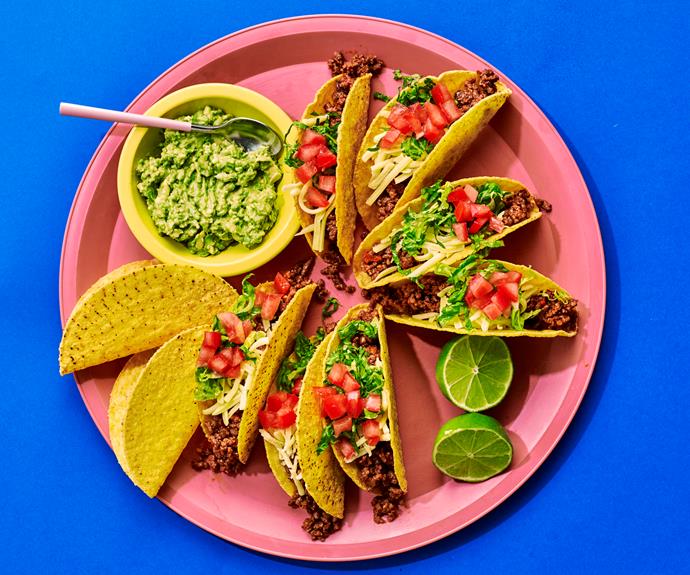 **[Beef tacos](https://www.womensweeklyfood.com.au/recipes/beef-tacos-12408|target="_blank")**

This family favourite is delicious and so easy to make. Next time you have a gathering surprise your friends and loved ones with a Mexican taco platter and watch them disappear.
