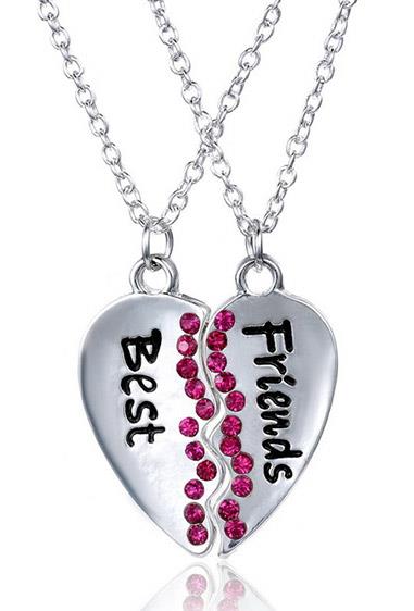 **Best Friend Necklaces**
<br><br>
When it came to make-or-break friendships in the early 2000s, there was mainly one rule of thumb: a best friend duo didn't exist unless you owned one of these necklaces. However, those same friendships were always tested when deciding who would get the "Best" and who would be stuck with the "Friends".