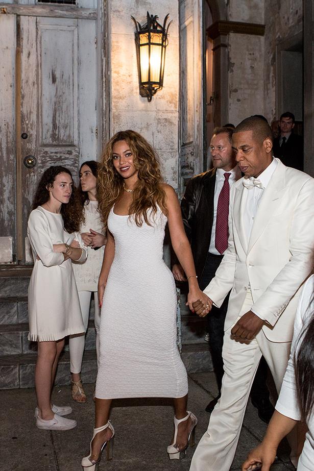 Beyoncé and Jay-Z heading to the reception
