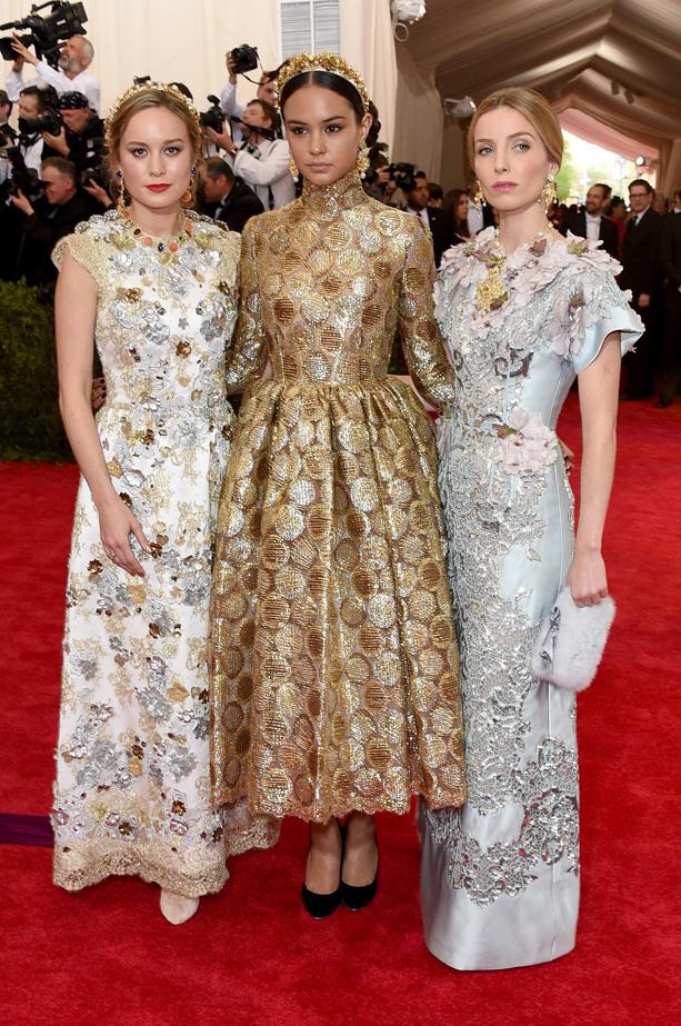 Brie Larson, Courtney Eaton and Annabelle Wallis in Dolce & Gabbana