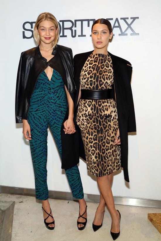 <strong>OCTOBER 28, 2014</strong> <BR> With Bella Hadid at the Sportmax and Teen Vogue Celebrate The Fall/Winter 2014 Collection event