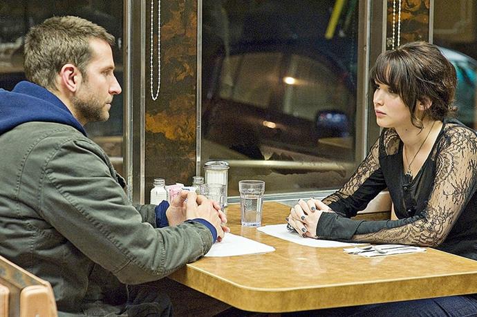 <strong><em>Silver Linings Playbook</strong><em><br> <strong>People:</strong> Jennifer Lawrence (22) and Bradley Cooper (38)<br> <strong>Age gap:</strong> 16 years
