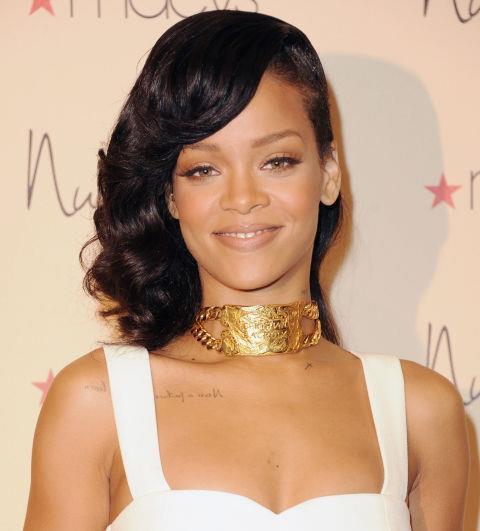 DECEMBER 1, 2012 At the 'Nude by Rihanna' Launch