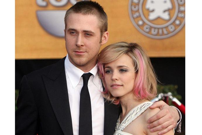 <strong>RYAN GOSLING AND RACHEL MCADAMS</strong><br> "If I'm a bird, you're a bird." When The Notebook stars broke up in 2007, a zillion mushy hearts were crushed.