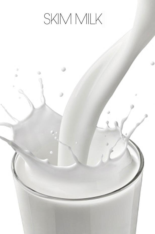 <strong>SKIM MILK</strong> <br> <br> “<em>Low fat dairy, particularly with milk leaves us with a significant amount of lactose, the naturally occurring sugar in milk, made up of galactose and glucose</em>” says Alwill. <br> <br> “<em>It does have ½ the calories of full cream milk but it can be watery and as such not promote fullness the same extent full cream or lite milk may</em>,” says Burrell. “<em>Plus nutrient absorption of Vitamins A & D will be lower as there is no fat to help absorb these fat soluble vitamins</em>.”