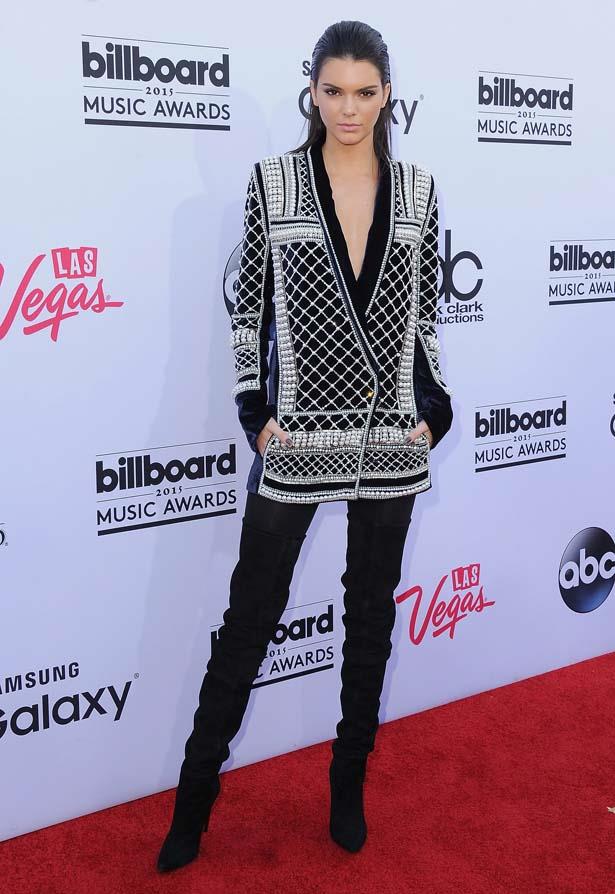 <p>May 17, 2015</p> <p>Kendall Jenner arrives at the 2015 Billboard Music Awards in Las Vegas.</p>