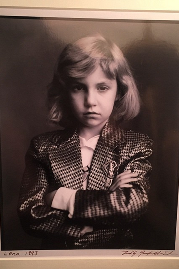 Lena Dunham, always destined to be a girl boss. Lena Dunham shared this portrait of her from 1993 and it's so bad ass and cool. Image via Instagram/@lenadunham