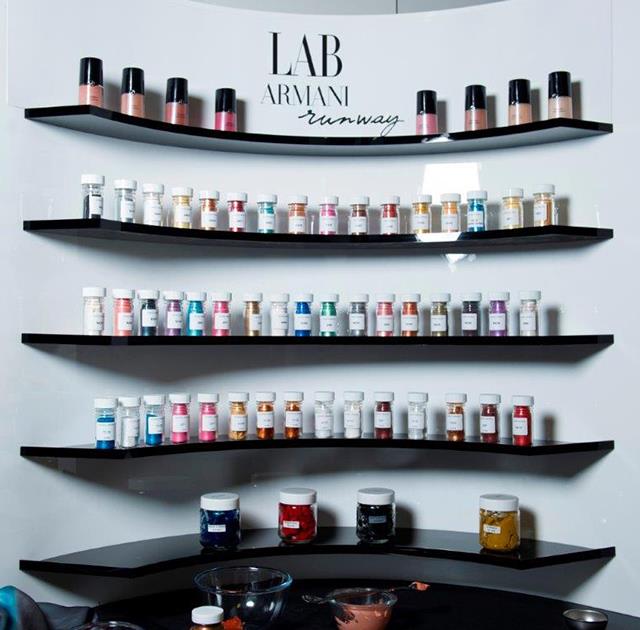 See inside Giorgio Armani’s mobile makeup laboratory | ELLE Australia